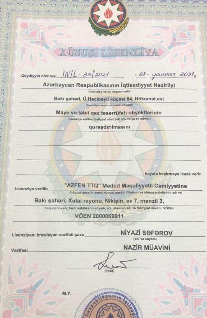 Lisenziyalarımız