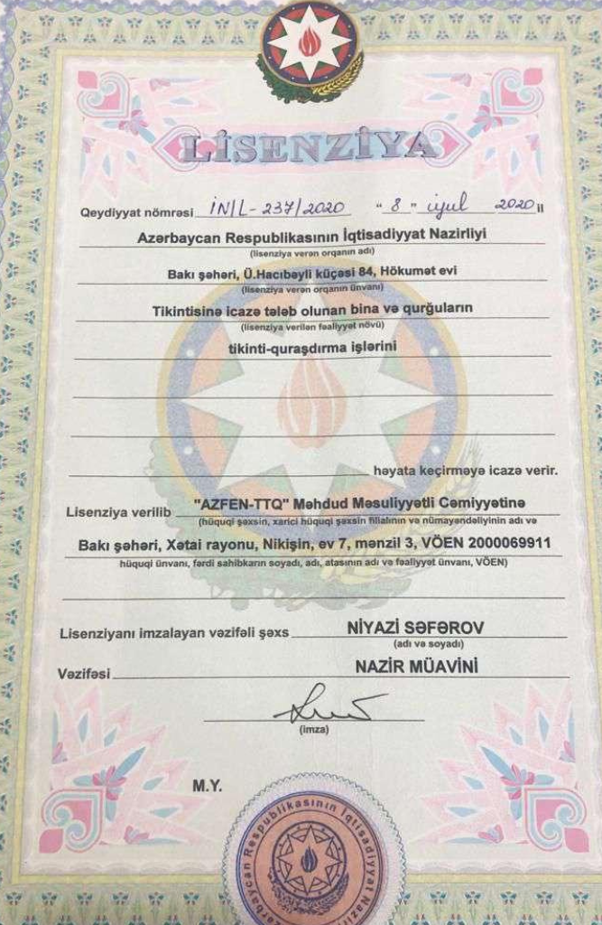 Lisenziyalarımız